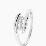 Bague Delphine Or Blanc Diamant - Parures de mariage Femme | Marc Orian