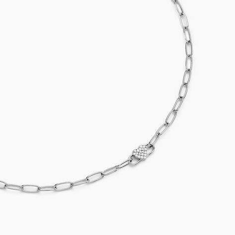 Collier Eternity Argent Blanc Oxyde De Zirconium - Colliers avec pierres Femme | Marc Orian