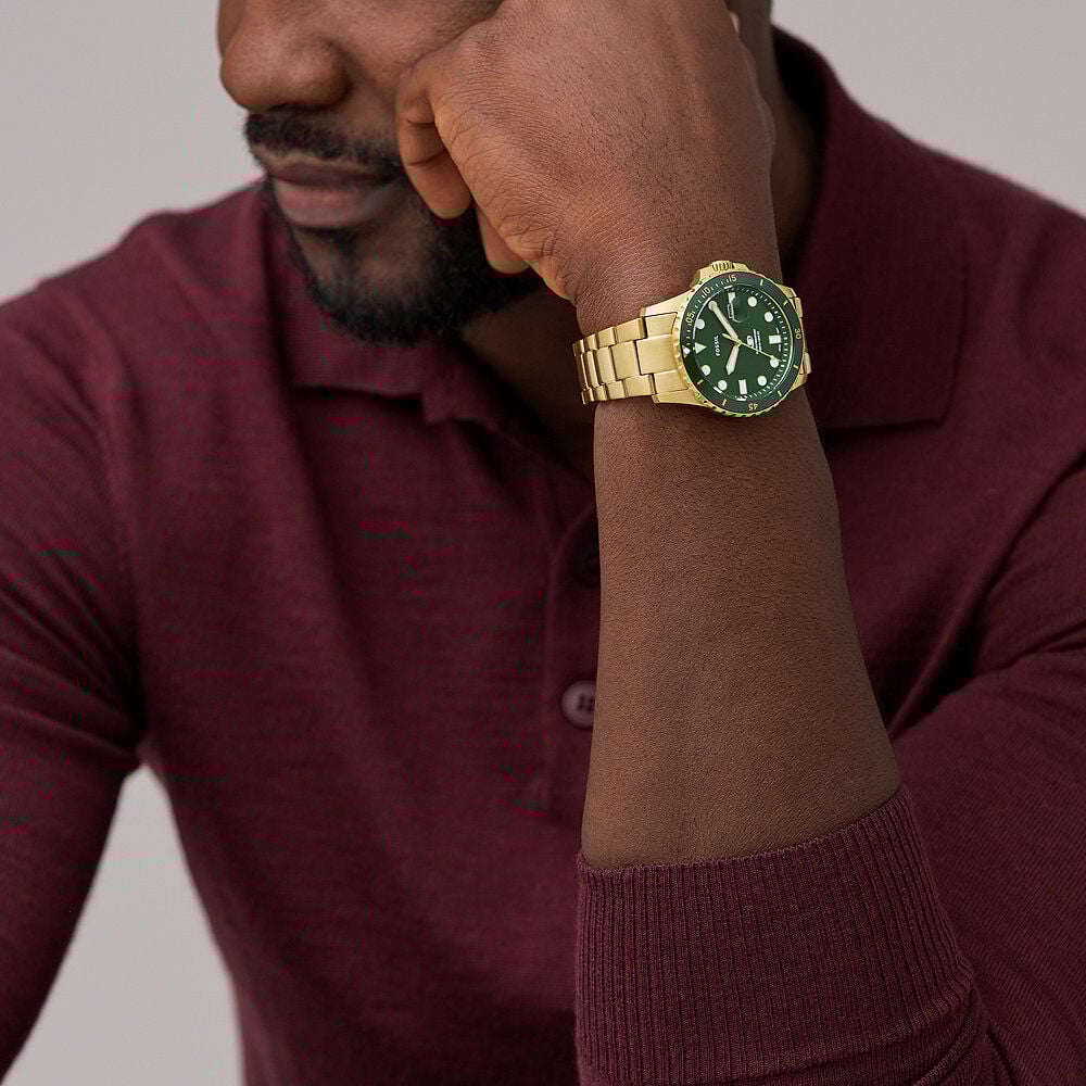 Montre Fossil Blue Dive Vert - Montres étanches Homme | Marc Orian