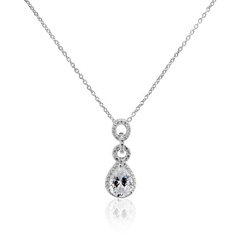 Collier Adelma Argent Blanc Oxyde De Zirconium - Colliers avec pierres Femme | Marc Orian
