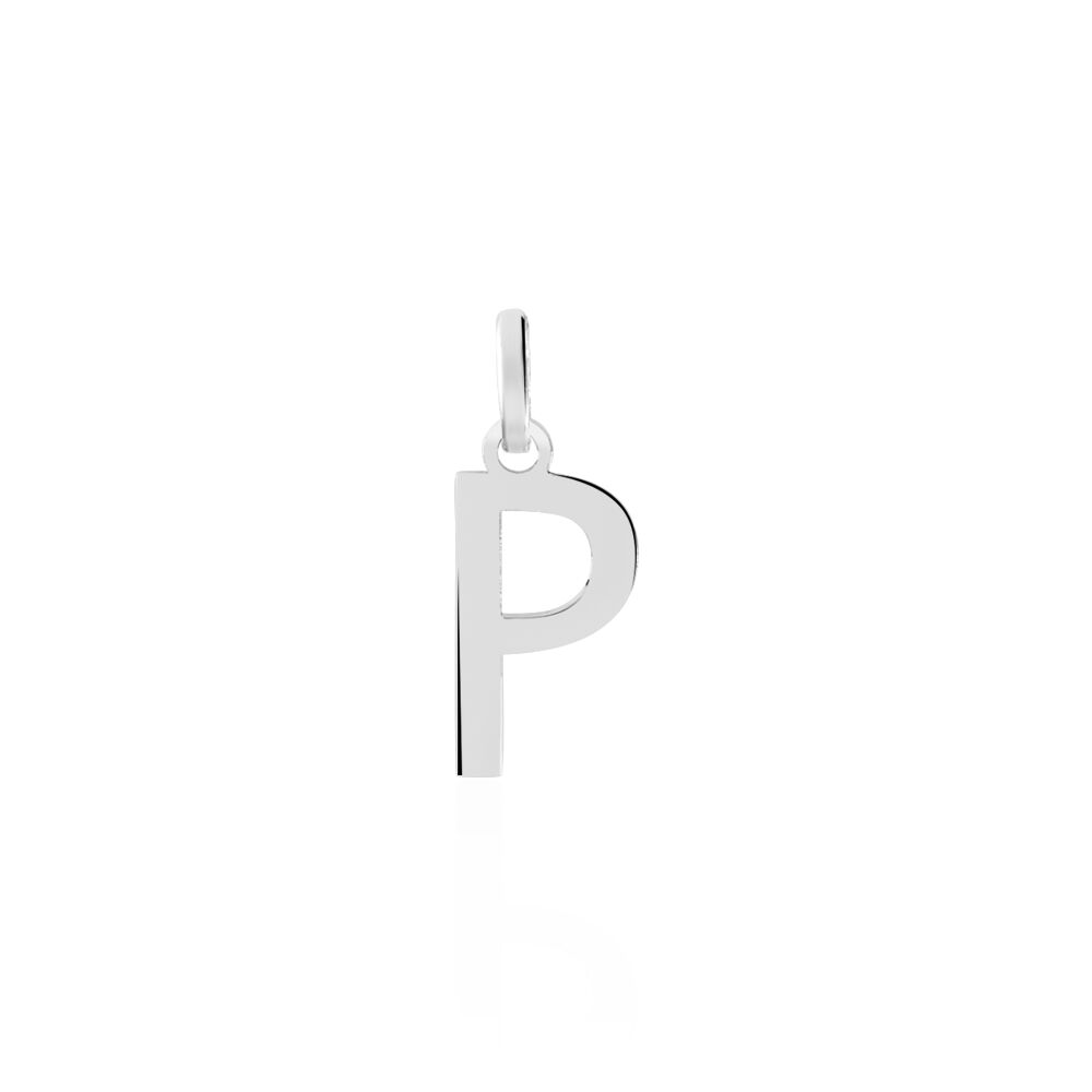 Pendentif Ionia Lettre Or Blanc - Pendentifs Famille | Marc Orian