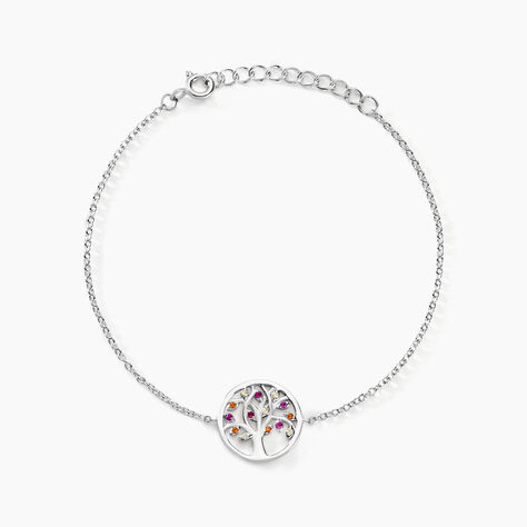 Bracelet Alive Argent Blanc Oxyde De Zirconium - Bracelets chaînes Femme | Marc Orian