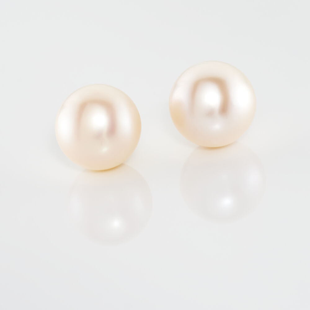 Boucles D'oreilles Puces Suki Or Jaune Perle De Culture - Boucles d'oreilles mariage Femme | Marc Orian