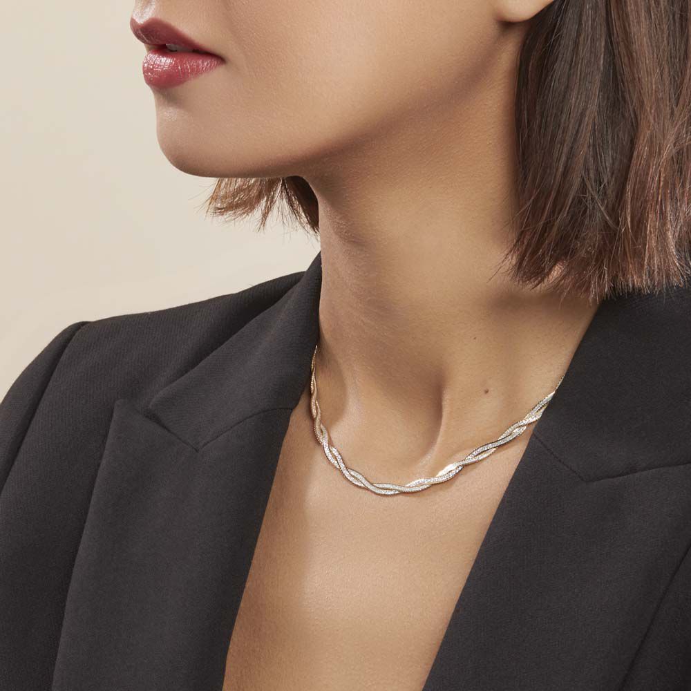 Collier Anaiz Argent Bicolore - Chaines Femme | Marc Orian