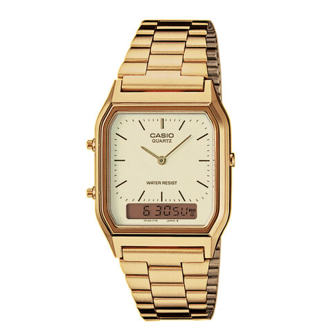 Montre Casio Collection Vintage Champagne - Montres classiques Famille | Marc Orian