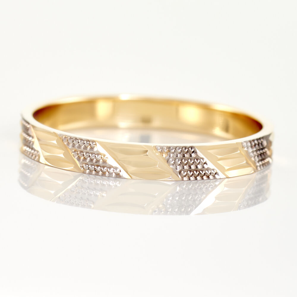 Alliance Manig Ruban Plat Or Bicolore - Alliances duo Unisex | Marc Orian