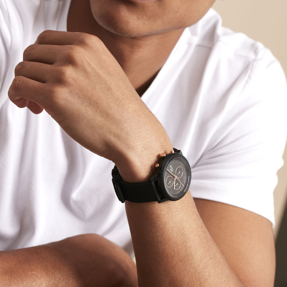 Montre Lacoste .12.12 Chrono Noir - Montres étanches Homme | Marc Orian