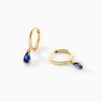 Cr&eacute;oles Vasily Or Jaune Saphir - Boucles d'oreilles mariage Femme | Marc Orian