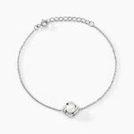 Bracelet Laetoria Argent Blanc Perle De Culture Oxyde De Zirconium - Bracelets fantaisie Femme | Marc Orian