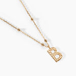 Collier Plaqu&eacute; Or Jaune Lettra - Colliers fantaisie Femme | Marc Orian