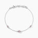 Bracelet Argent Blanc Blossom Bash Oxyde De Zirconium - Bracelets chaînes Femme | Marc Orian