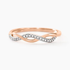 Bague Alizee Or Rose Diamant - Bagues Femme | Marc Orian