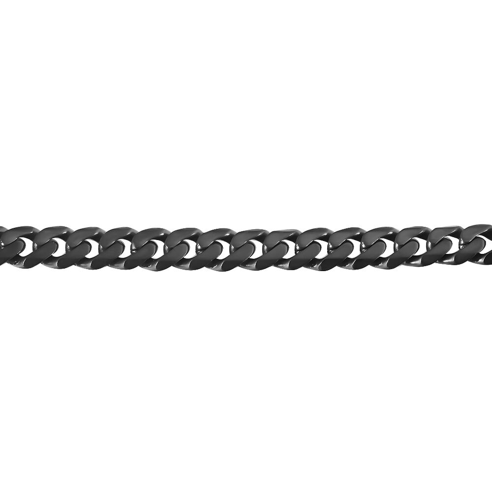 Bracelet Hipolite Maille Fantaisie Acier Noir - Bracelets chaînes Homme | Marc Orian