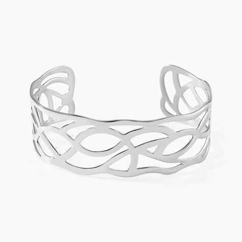 Bracelet Jonc Aelis Acier Blanc - Bracelets joncs Femme | Marc Orian