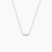 Collier Desert Argent Blanc Oxyde De Zirconium