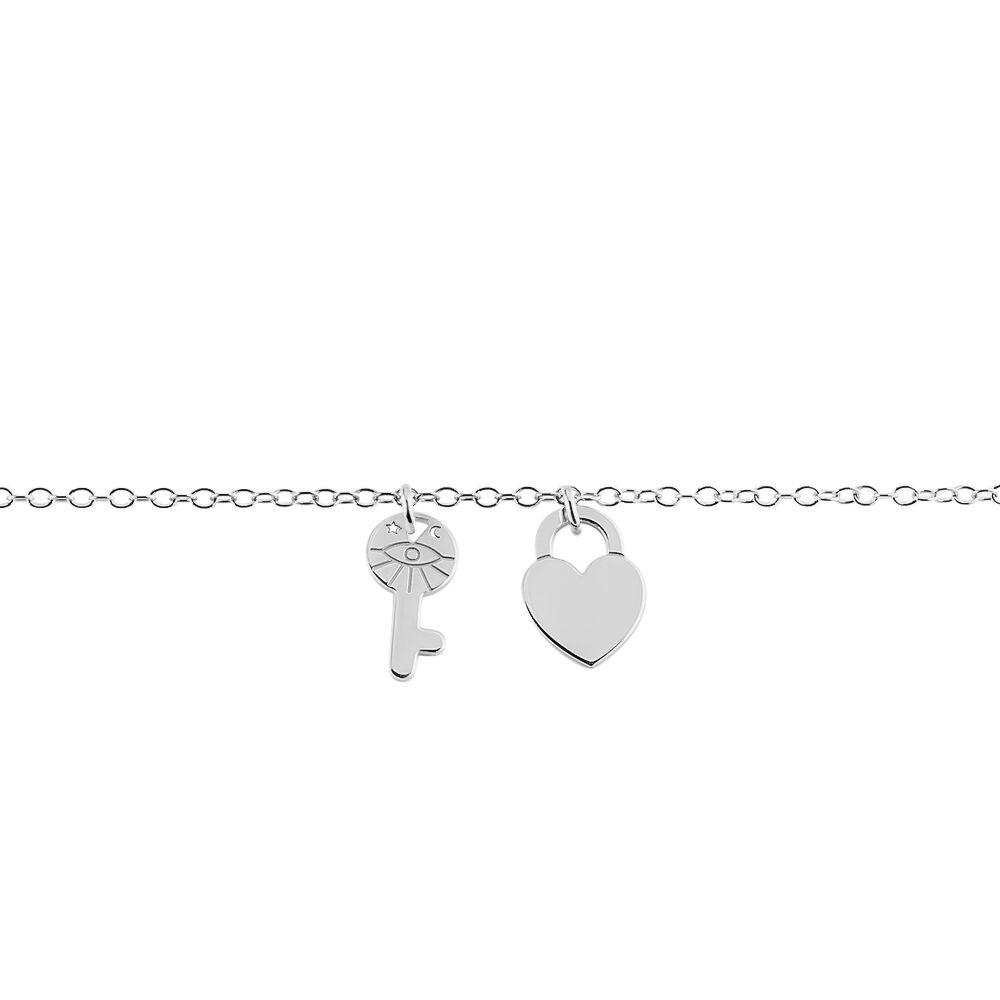 Bracelet Argent Blanc Jim - Bracelets fantaisie Femme | Marc Orian