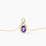 Collier Passion Or Jaune Amethyste Et Oxyde De Zirconium - Colliers avec pierres Femme | Marc Orian