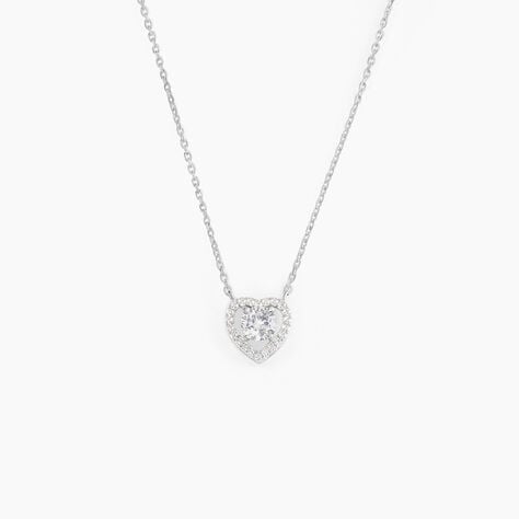 Collier Suzon Argent Blanc Oxyde De Zirconium - Colliers avec pierres Femme | Marc Orian