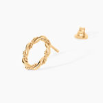 Boucles D'Oreilles Puces Lou Plaqu&eacute; Or Jaune - Puces Femme | Marc Orian