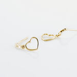 Boucles D'oreilles Pendantes Feryal Pendantes Coeurs Or Jaune - Pendantes Femme | Marc Orian