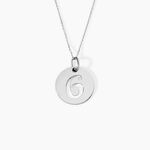 Pendentif Efiso Argent Blanc - Bijoux fantaisie Famille | Marc Orian