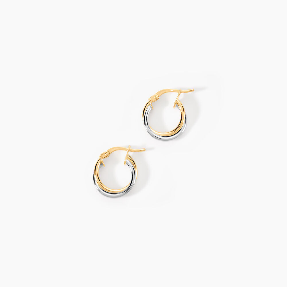 Cr&eacute;oles Tita Or Bicolore - Cr&eacute;oles Femme | Marc Orian