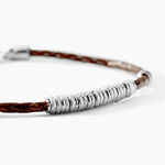 Bracelet Jourdan Cuir De Vache Marron - Bracelets cuir Homme | Marc Orian