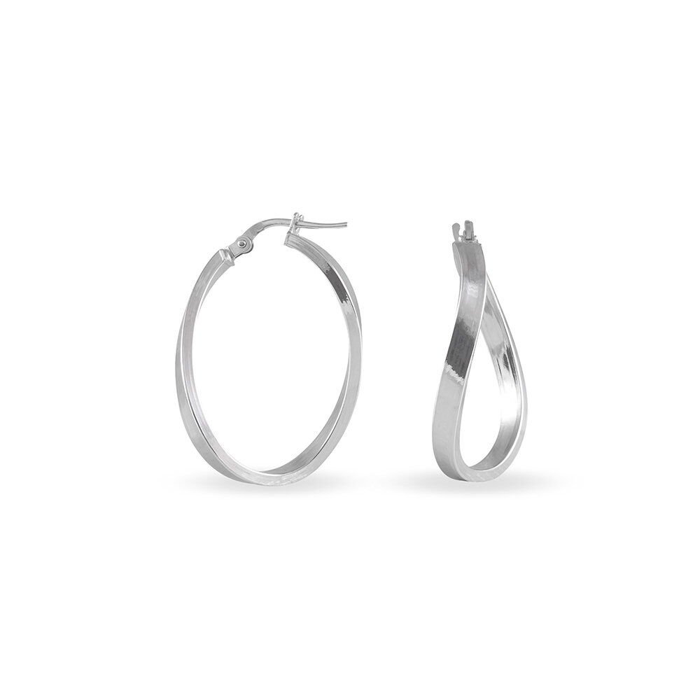 Créoles Silla Or Blanc - Créoles Femme | Marc Orian