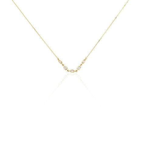 Collier Or Jaune Mercy Oxyde De Zirconium - Colliers avec pierres Femme | Marc Orian