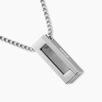 Collier Boss Candor Acier Blanc - Colliers Homme | Marc Orian