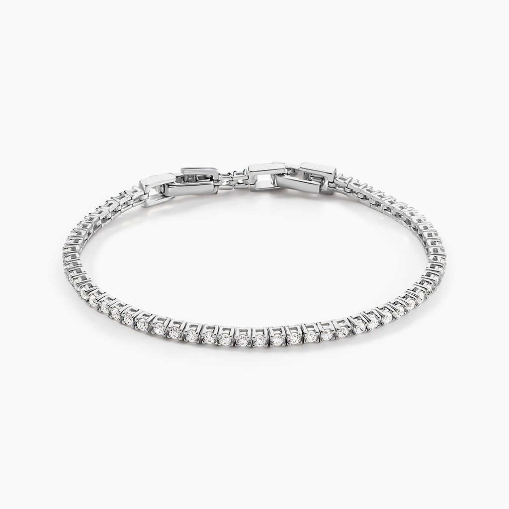 Bracelet Rio Tennis Argent Blanc Oxyde De Zirconium - Bracelets chaînes Femme | Marc Orian
