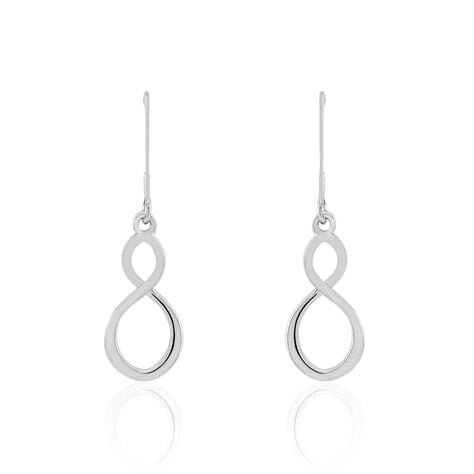 Boucles D'oreilles Pendantes Adeline Argent Blanc - Pendantes Femme | Marc Orian