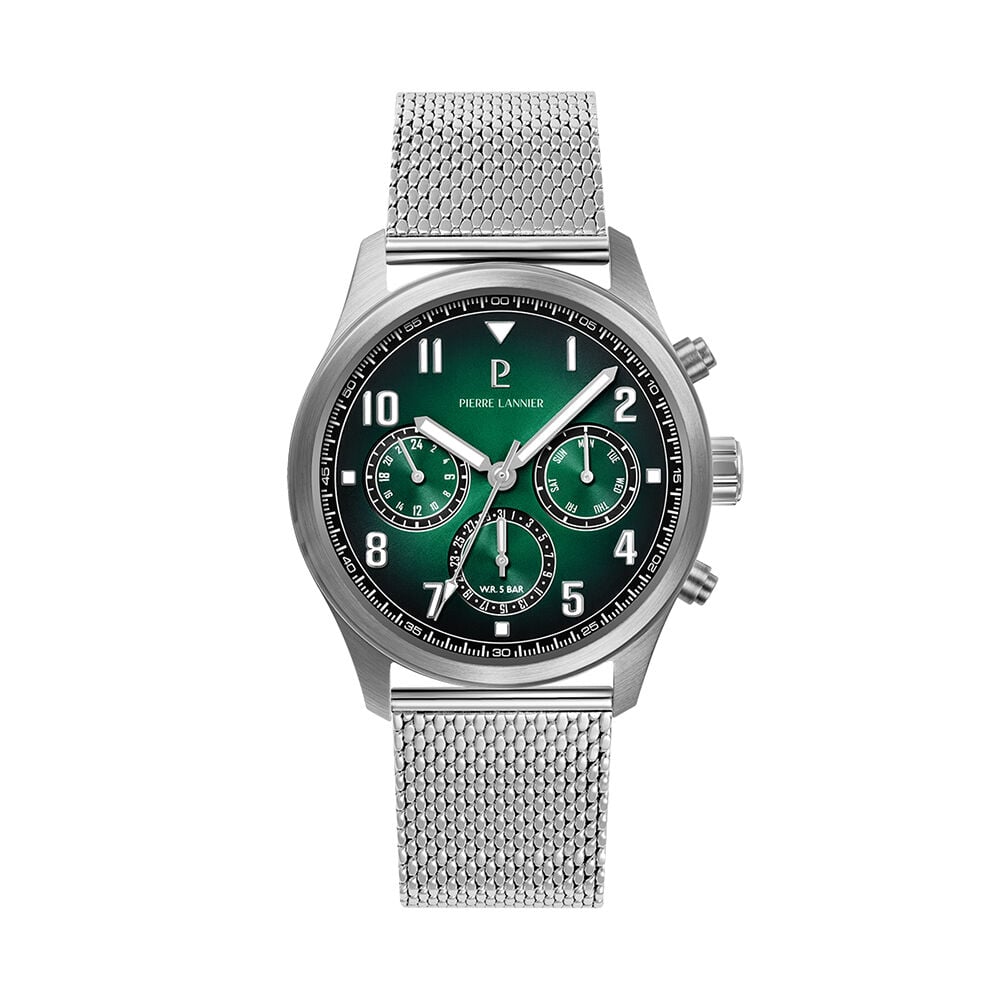 Montre Pierre Lannier Lannier Aviateur Vert - Montres &eacute;tanches Homme | Marc Orian