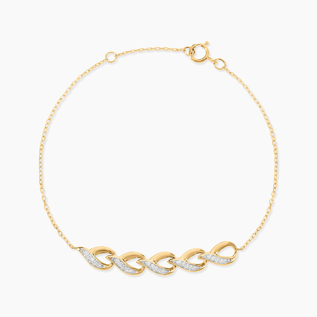Bracelet Khayrat Or Jaune Diamant - Bracelets cha&icirc;nes Femme | Marc Orian