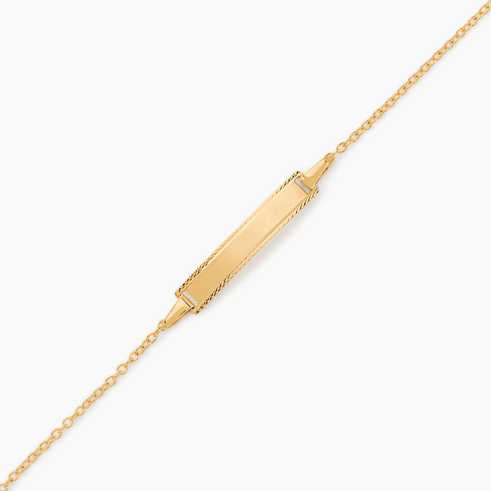 Bracelet Identité Gaspardine Maille Forçat Or Jaune - Gourmettes Enfant | Marc Orian