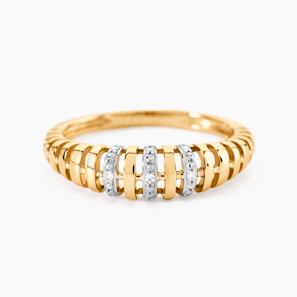Bague Hamo Or Jaune Diamant - Bagues pierres pr&eacute;cieuses Femme | Marc Orian