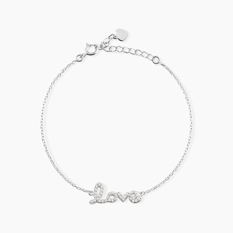 Bracelet Argent Blanc Elly Oxyde De Zirconium - Bracelets fantaisie Femme | Marc Orian