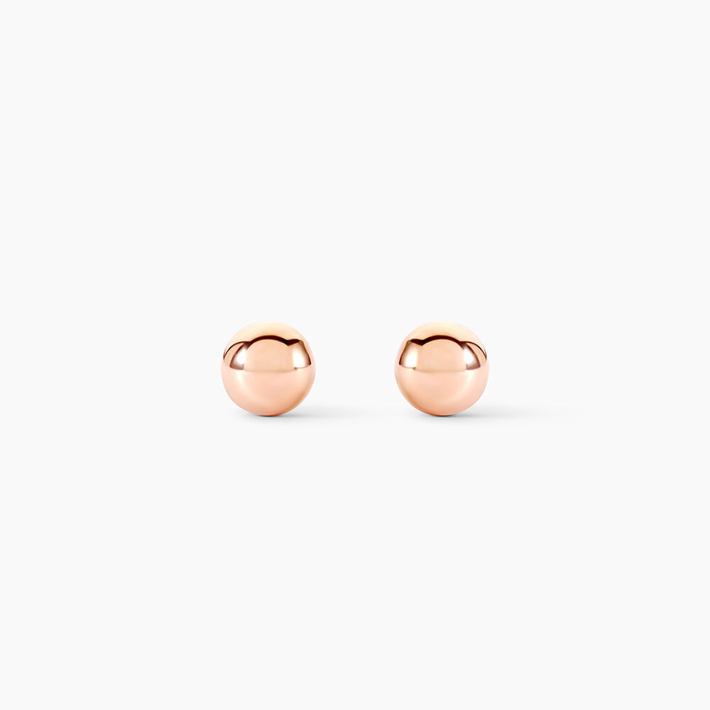 Boucles D'oreilles Puces Fidelia Boule Or Rose - Puces Femme | Marc Orian