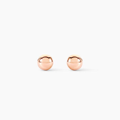 Boucles D'oreilles Puces Fidelia Boule Or Rose - Puces Femme | Marc Orian