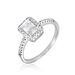 Bague Shanta Argent Blanc Oxyde De Zirconium - Solitaires Femme | Marc Orian
