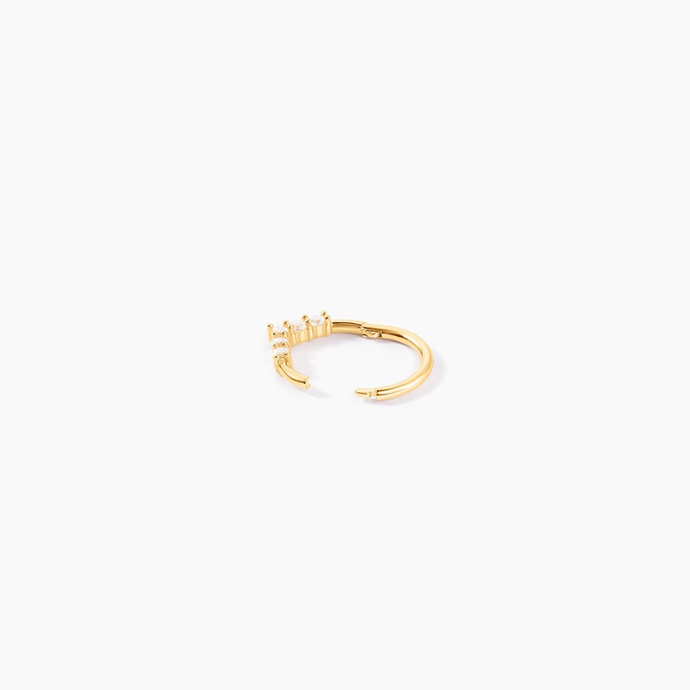 Piercing D'oreille Or Jaune Ailanta Oxydes De Zirconium - Piercing Hélix Femme | Marc Orian