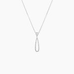 Collier Or Blanc Peregrina Diamants - Colliers avec pierres Femme | Marc Orian