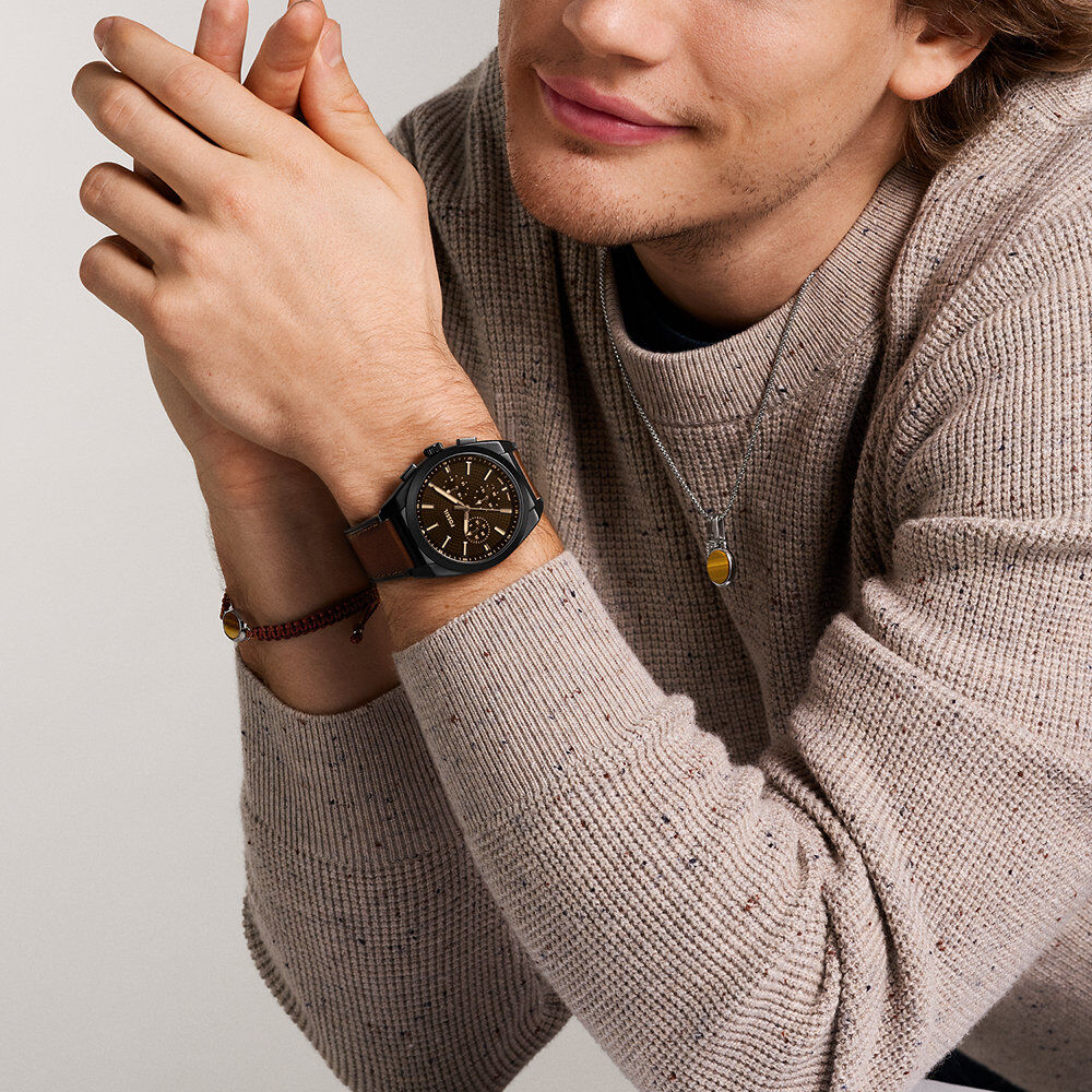Montre Fossil Everett Noir - Montres étanches Homme | Marc Orian