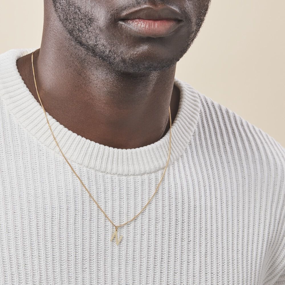 Pendentif Ionia Lettre Or Jaune - Pendentifs Famille | Marc Orian