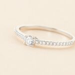 Bague Solitaire Or Blanc Nyala Diamants - Parures de mariage Femme | Marc Orian