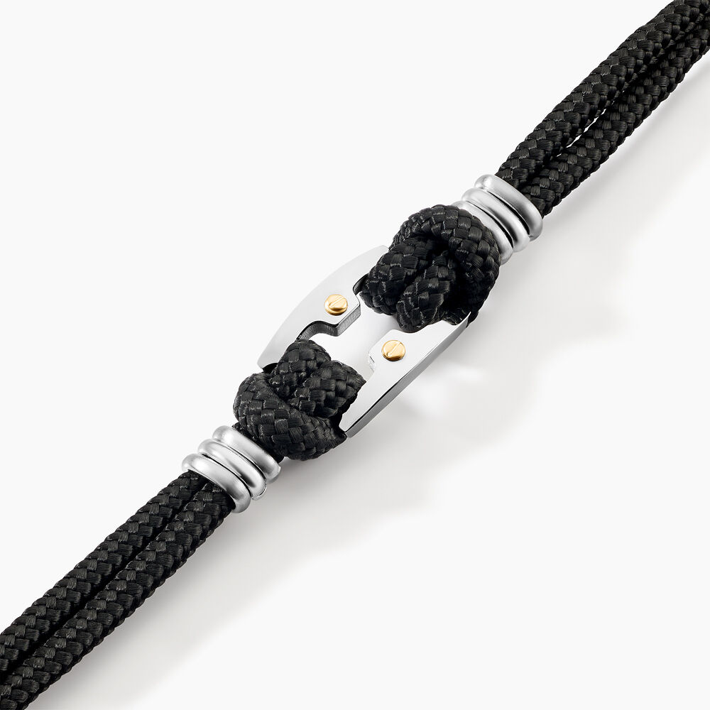 Bracelet Sayaline Acier Blanc - Bracelets cordons Homme | Marc Orian