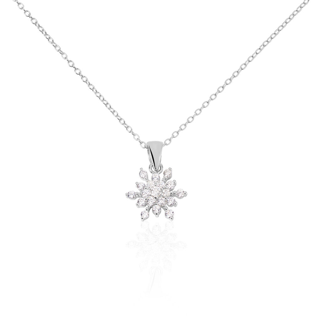 Collier Effie Argent Blanc Oxyde De Zirconium - Colliers avec pierres Femme | Marc Orian