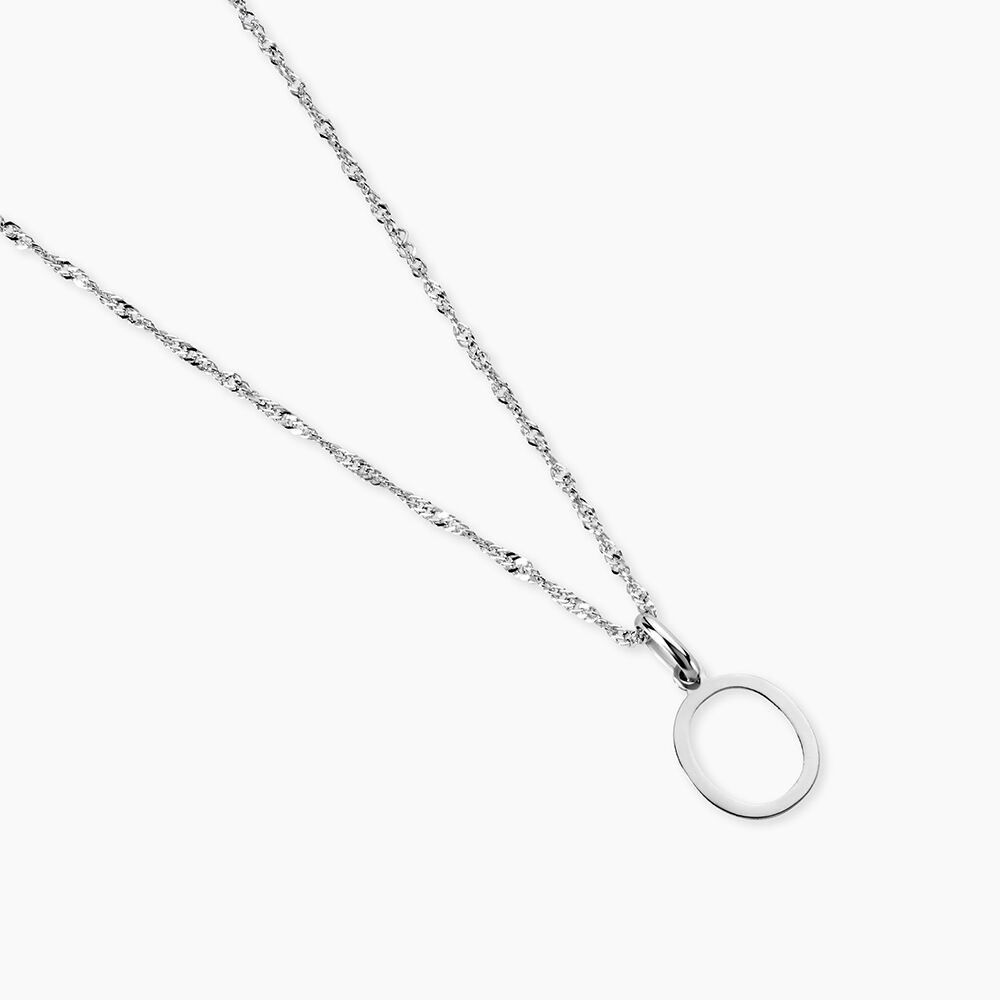 Pendentif Ionia Lettre Or Blanc - Pendentifs Famille | Marc Orian