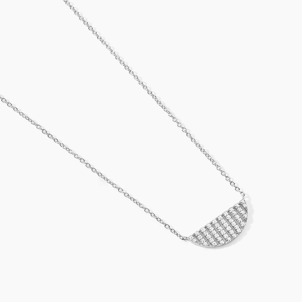 Collier Katia Argent Blanc Oxyde De Zirconium - Colliers avec pierres Femme | Marc Orian