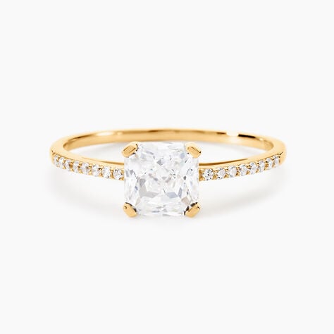Bague Solitaire Or Jaune Beline Oxyde De Zirconium - Solitaires Femme | Marc Orian